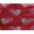 thumbnail image 4 of oneOone Georgette Viscose Fabric Fish Block Print Fabric BTY 42 Inch Wide, 4 of 4