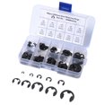 thumbnail image 2 of Miulika 160 Pcs Sp Acier E-Clip Kit d'Assortiment de Clips de Retenue 9 Tailles, 2 of 9