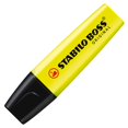 thumbnail image 1 of Stabilo Boss Enlumineur Fluorescent Original Pointe 2 mm + 5 mm - Jaune, 1 of 5