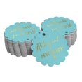 thumbnail image 1 of Inkdotpot Real Gold Foil Retirement Is Sweet Text Tags Favor Hang Paper Tags 100 Pieces, 1 of 6