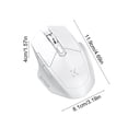 thumbnail image 3 of White Wireless Bluetooth Mouse Dual Mode 1600 Dpi Adjustable Ergonomic Computer Mouse With Type C Fast Charging For Laptop Pc Office, 3 of 6