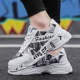 thumbnail image 1 of LSLJS Espadrilles pour Hommes, Chaussures Décontractées de Mode pour Hommes à Motif Graffiti Confortables et Respirantes, Espadrilles Basses, 1 of 9
