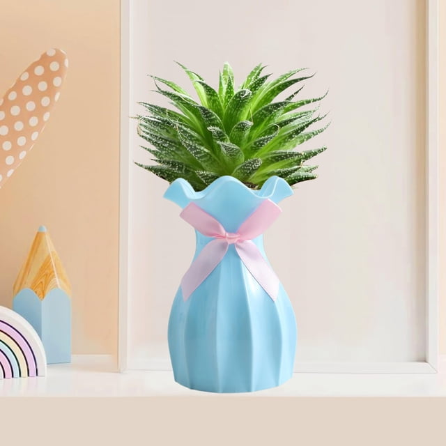 Birdeem Small Vases for Flowers,Box of Candy,Plastic Bottle Small Fresh Wedding Wedding Candy Box Personalized Companion European Lace Plastic Vase,Small Plastic Box