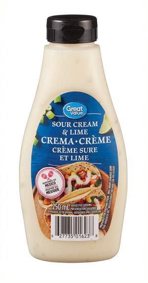 Great Value Sour Cream and Lime Creme - Inspired by Mexico 250 ml