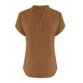 thumbnail image 4 of T-Shirts Femmes Lot Mode Décontractée Col en V Manches Courtes Haut T-Shirt - Hontri, 4 of 5