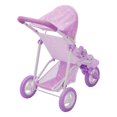 thumbnail image 2 of Teamson Kids Doll Stroller for Baby Dolls Jogging Purple/Stars, 2 of 4