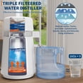 thumbnail image 4 of Ourlova 1Gal/4L Stainless Steel Home Countertop Water Distiller with Glass Container, 750W Desktop Drinking Purifier Filter Distilling Kit, 4 of 9