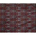 thumbnail image 4 of oneOone Polyester Lycra Fabric Stripe|Leaves & Floral Block Print Fabric BTY 56 Inch Wide, 4 of 4