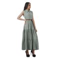 thumbnail image 2 of Moomaya Robes à Étages en Rayonne pour Femmes Imprimées Col Classique Robe-Chemise Femmes, 2 of 4