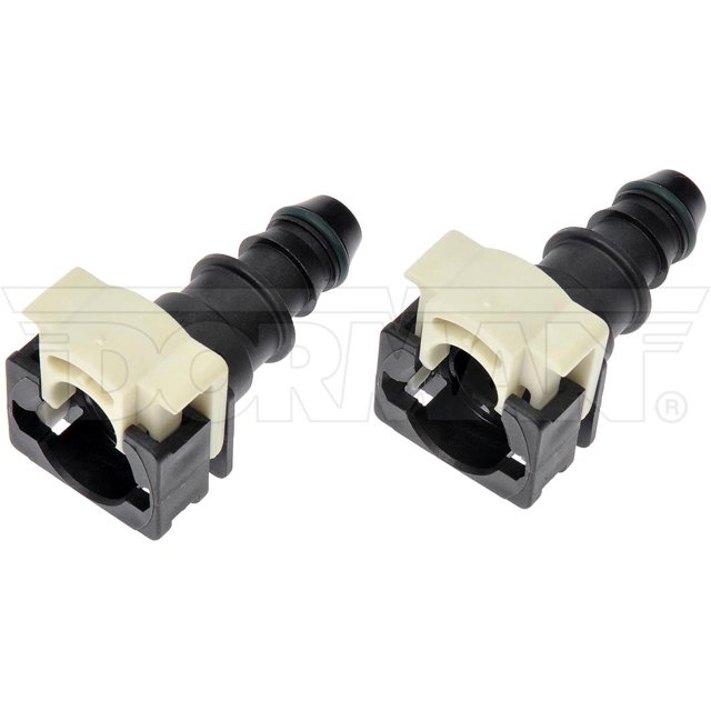 Dorman Raccord de Ligne de Carburant 800-941 Solutions OE; Remplacement OE; 180 Degrés; Noir; Nylon; Lot de 2