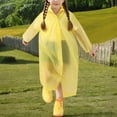 thumbnail image 4 of Cowsor Ponchos de Pluie Imperméables pour Garçons Filles Poncho de Pluie Réutilisable avec Capuchon et Manches Manteaux de Pluie Imperméables d'Extérieur Veste, 4 of 7