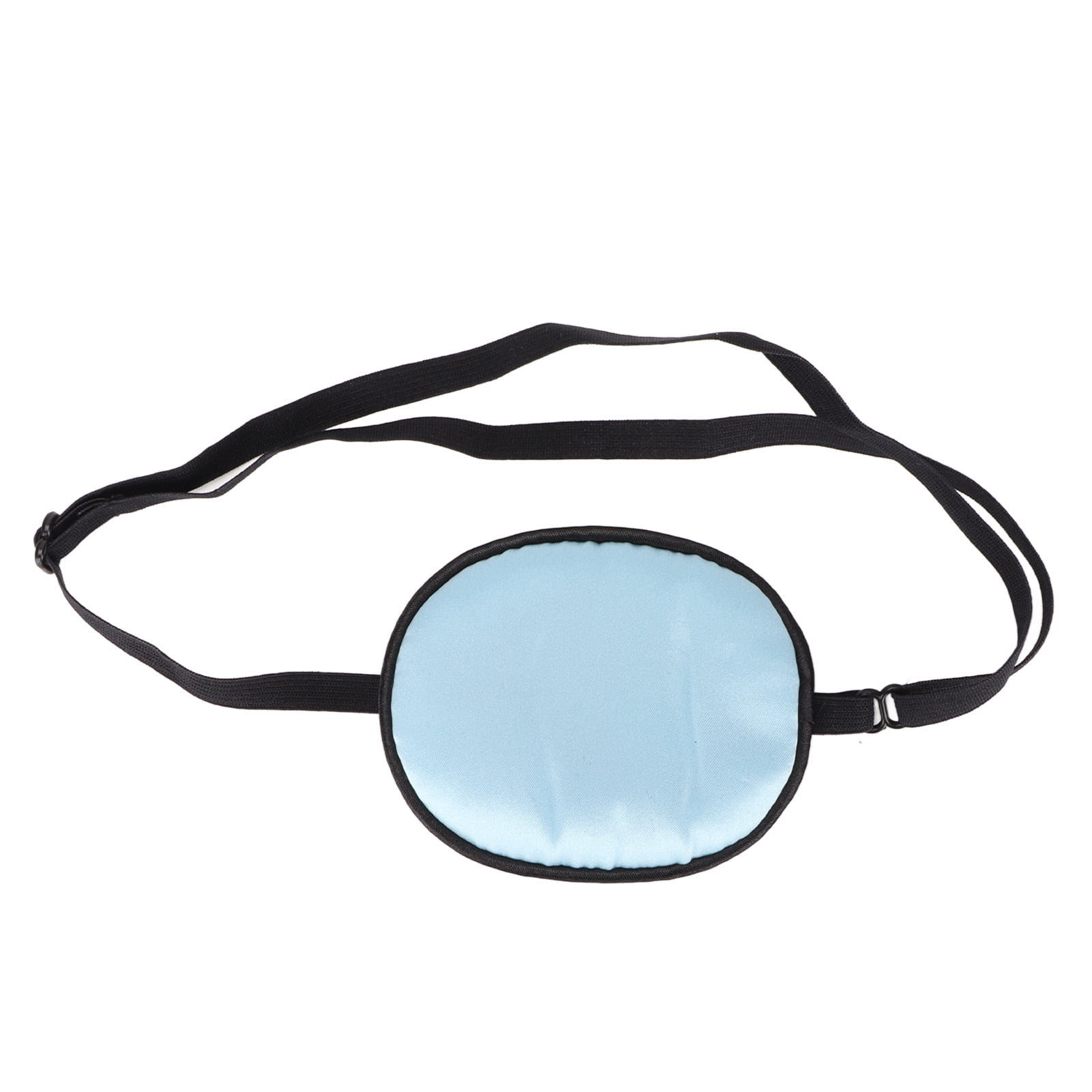 Silk Eye Patches, Adjustment Strap Strabismus Correction Comfortable Material Silk Single Eye Patches  For Home Blue