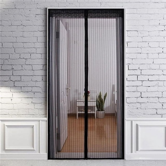 Magnetic Screen Door Mesh Mosquito Net for Door - Poweful Magnets No Hands Entry Heavy-Duty Mesh,Keeps Natural Out,Quicky&Easy to Install Pet Friendly - 43 Inch x 83 Inch