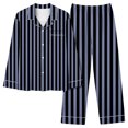 thumbnail image 2 of XZNGL Women's Home Pocket Printed Pajama Set for Daily Home Wear Blue 4(S), 2 of 7