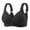 Black, variant on Tauxra Wireless Bra for Women, Full Coverage Seamless Underwire Free Bra with Front Closure, Soft Comfort Support for Daily Wear, Pack of 2