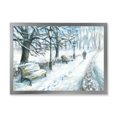 thumbnail image 3 of Designart Winter Park At Christmas Traditional Framed Wall Art, 3 of 4
