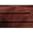 thumbnail image 4 of oneOone Cotton Silk Fabric Leaves & Chevron Block Printed Fabric 1 Yard 42 Inch Wide, 4 of 4