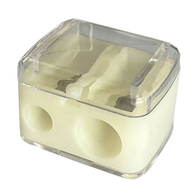 Boovnll Pencil Sharpener, Double-Hole Pencil Sharpener Office Stationery Student Pencil Sharpener Pencil Sharpener Manual Pencil Sharpener Plastic Roll, Sharpener, Colored Pencil Sharpener