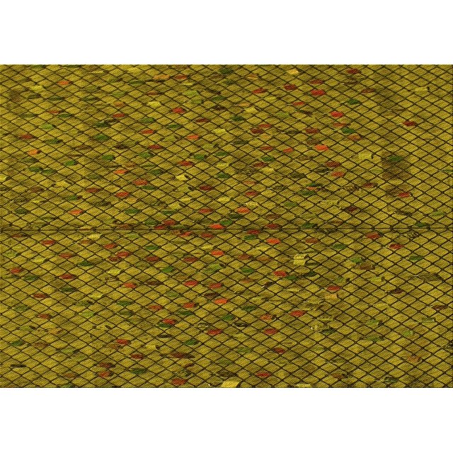 Ahgly Tapis Rectangulaire Lavable en Machine Orange Or, 3 Pieds x 5 Pieds
