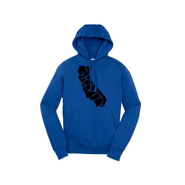 Gravity Trends Cali Hooded Pullover - Logo Noir - Vrai Royal - 3TG