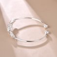 thumbnail image 3 of SIfdSeng Bracelet pour Femmes à Nœud Géométrique Design Mignon Bracelets Ajustables en Argent Sterling pour Femmes Filles Breloques de Bracelet Rouges pour Fabrication de Bracelets Bracelet Perlé en Argent, 3 of 8