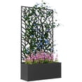 thumbnail image 1 of Outsunny Raised Garden Bed with Privacy Panel, Metal Planter Box, 1 of 9