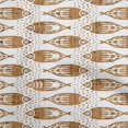 thumbnail image 1 of oneOone Silk Tabby Light Brown Fabric Asian Block Fish Sewing Material Print Fabric By The Yard 42 Inch Wide, 1 of 4