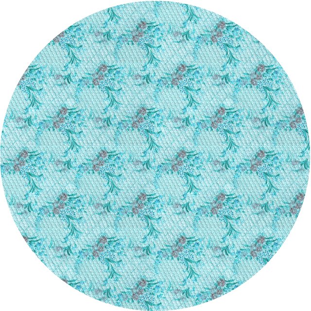 Ahgly Company Tapis d'Intérieur Lavable en Machine Carré Transitionnel Bleu Tron, 3 Pieds Carré