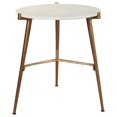 thumbnail image 4 of Bowery Hill Table d'Appoint avec Dessus en Marbre Blanc et Or, 4 of 6