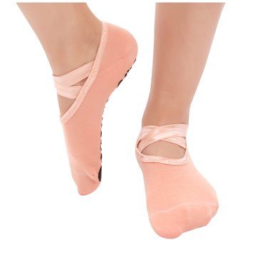 XZNGL Room Decor Room Decor for Bedroom Round Head Yoga Socks Women's Slip Open Back Cross Yoga Socks Dance Socks