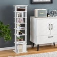 thumbnail image 4 of Gymax 7-Tier Wooden Shoe Rack Narrow Vertical Shoe Stand Storage Display Shelf White, 4 of 10