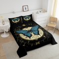 thumbnail image 4 of Erosebridal Ensemble de Literie Papillon Boho Bleu, Couette Astrologie Hippie, Réversible 2 Pcs, 4 of 8