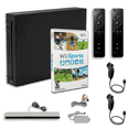thumbnail image 1 of Nintendo Wii Console Black Premium Bundle (Refurbished) – Includes Wii Sports Game, 2 Remotes & 2 Nunchuks, 1 of 6