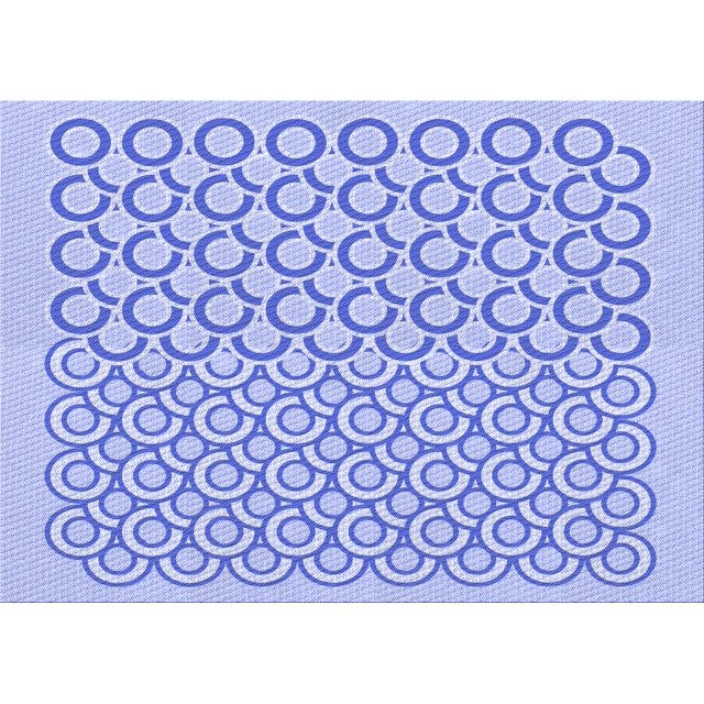 Ahgly Company Machine Washable Indoor Rectangle Transitional Heavenly Blue Area Rugs, 7' x 10'