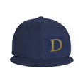 thumbnail image 3 of ZICANCN Alphabet D Pattern Baseball Caps, Trucker Hats for Men And Women, Adjustable Breathable Flat Caps, Navy Blue, 3 of 6