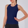 thumbnail image 2 of Timegard Débardeurs de Yoga pour Femmes Séchage Rapide Col Rond Sans Manches Dos Ouvert Entraînement Course Gym Haut Chandails de Sport, 2 of 5