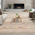 thumbnail image 1 of Boho Chic Lines Rugs, Soft Washable Print Area Rug, Non-Slip Foldable Floor Mat for Cozy Bedroom, Nursery, Dorm, Living Room and Office Decor, 1 of 7