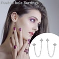 thumbnail image 1 of Up to 65% Off Creative Butterfly Earrings Inlay Zircon Flash Gradient Cicada Wing Earrings For Prom Party Necklace Rings Earring Jewelry on Clearance, 1 of 4