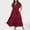 Wine, variant on zanvin Plus Size Summer Dresses for Women Boho Floral Maxi Long Dress V-Neck Short Sleeve Beach Dresses for Party Casual ,White