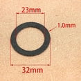 thumbnail image 1 of Plaquettes de Frein pour Moulinet de Pêche 1 mm, Rondelle de Retenue en Fibre de Carbone, Rondelles de Roue de Pêche pour Moulinet de Lancer d'Appâts, Accessoires de Moulinet de Pêche Extérieur, 1 of 9