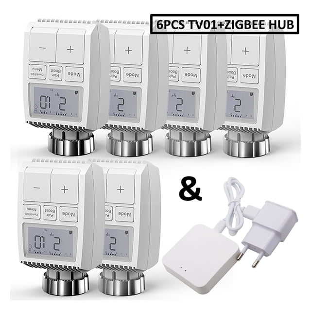 3.0 Smart WIFI Thermostatic Radiator Valve Actuator TRV Programmable Temperature Controller ,Easy to Install