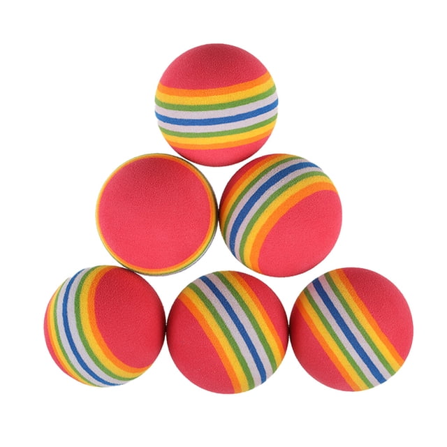 fastboy 6 Pcs Balles de Golf Entraînement Aide à l'Entraînement Éponge Outil Pratique Accessoire Accessoires Équipement Portable Léger