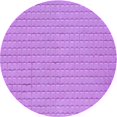 thumbnail image 1 of Ahgly Tapis Rond Lavable en Machine Intérieur Transitionnel Violet Violet, 3 Pieds Rond, 1 of 7