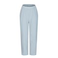 thumbnail image 4 of Birdeem Pantalon Grand Décontracté Mode Ample Couleur Unie Été pour Femmes, 4 of 6