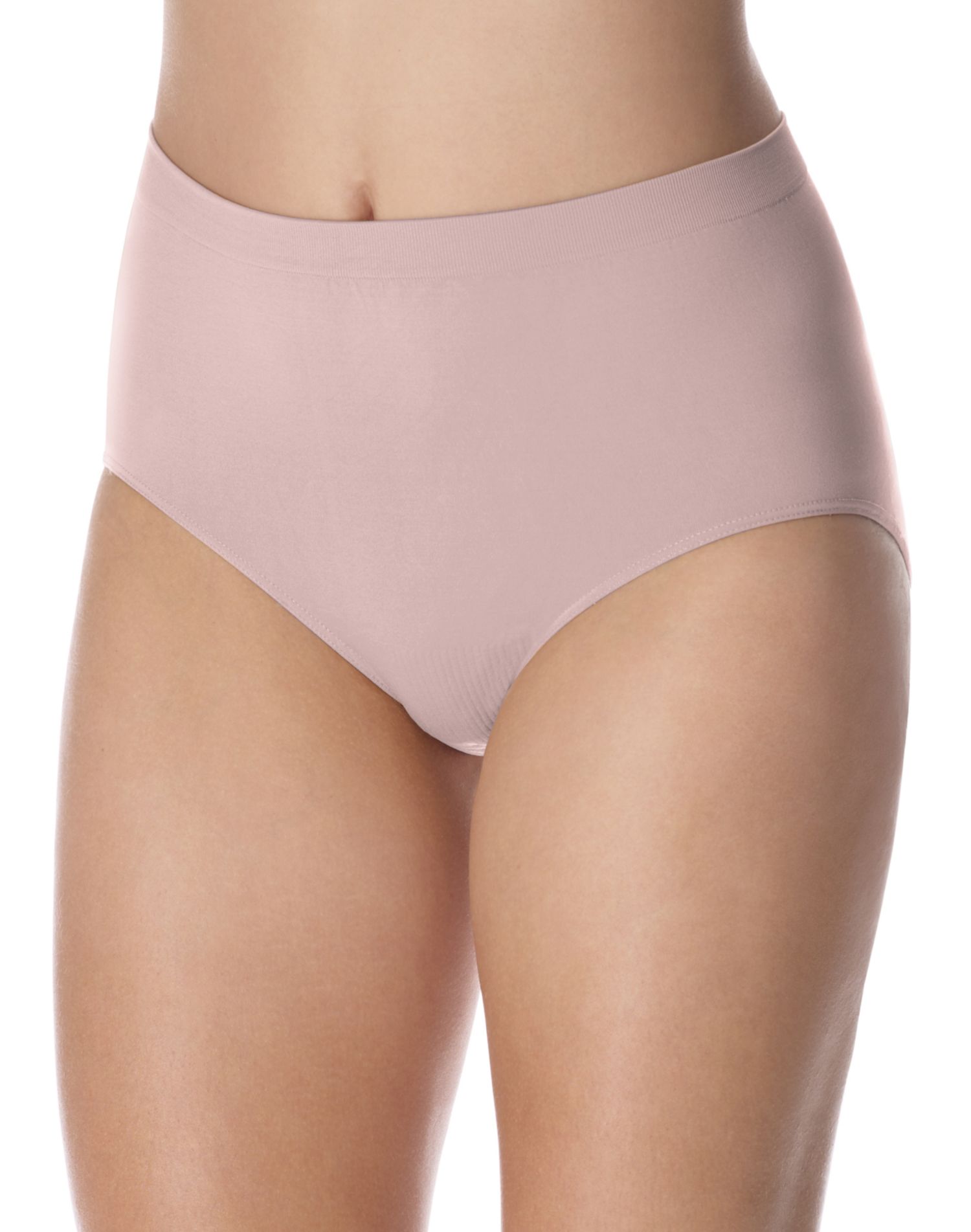 Bali Comfort Revolution Womens Microfiber Seamless Brief - Best-Seller, 8/9