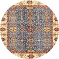 thumbnail image 1 of Ahgly Company Indoor Round Abstract Chestnut Brown Oriental Area Rugs, 5' Round, 1 of 6