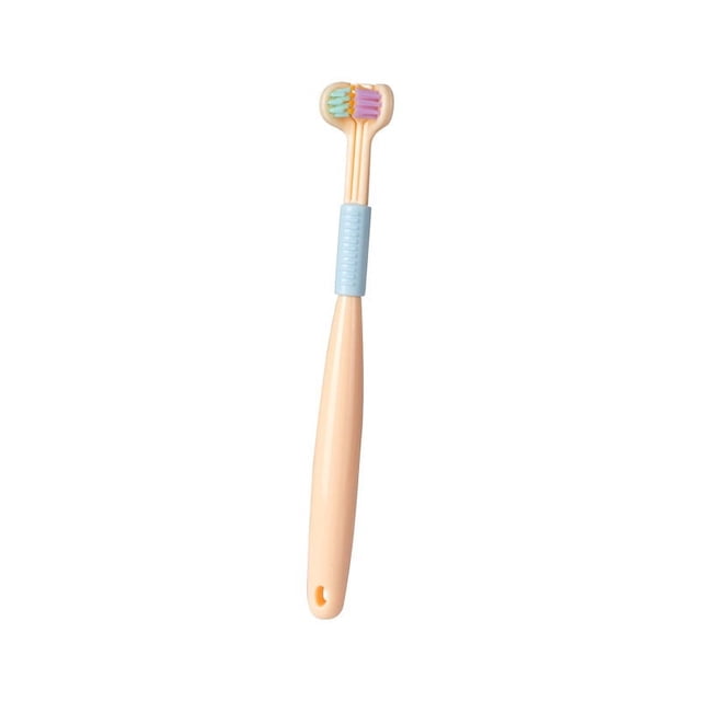 RYRDWP Children's Three-sided Toothbrush Boys And Girls Clean Soft Bristle Toothbrush Children's Toothbrush