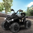 thumbnail image 2 of Costway VTT Électrique 12 V pour Enfants, 4 Roues, 2 Vitesses, avec Mp3 et Phares, Noir, 2 of 9