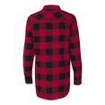 thumbnail image 2 of Chemise en Flanelle à Manches Longues Teinte en Fil pour Femmes, 3TG, Rouge/noir Buffalo, 2 of 2