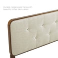thumbnail image 4 of Collins Tufted Full Fabric and Wood Headboard - Walnut Beige, 4 of 4